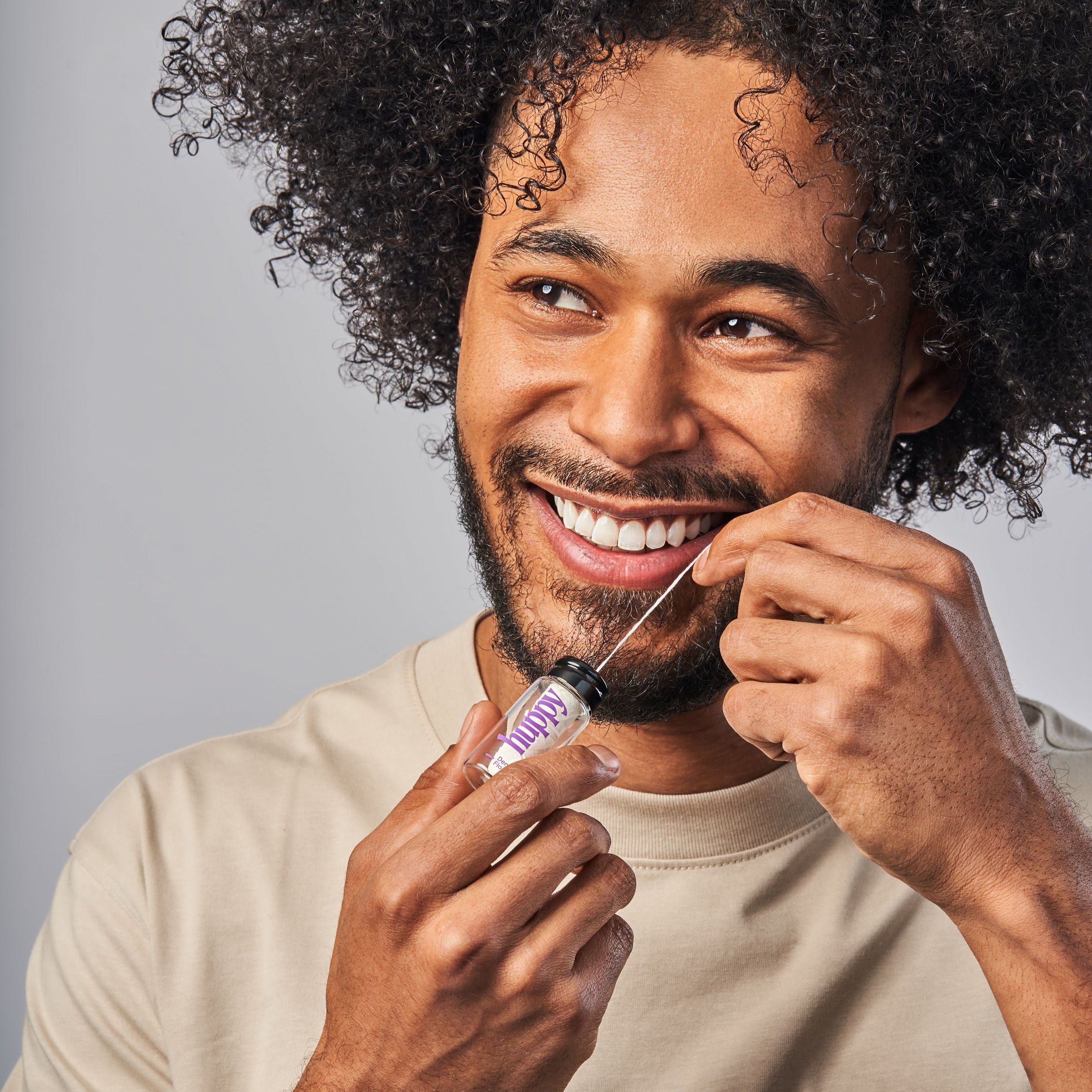 Huppy Vegan Dental Floss in Container